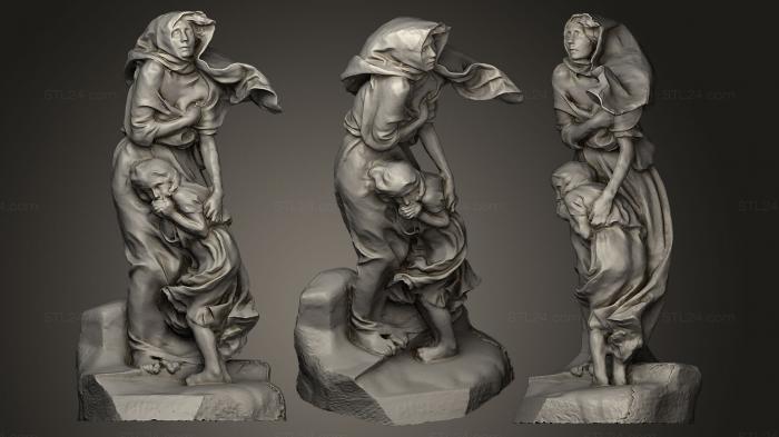 Статуэтки и статуи разные (Ла Мизерия, STKR_0022) 3D модель для ЧПУ станка